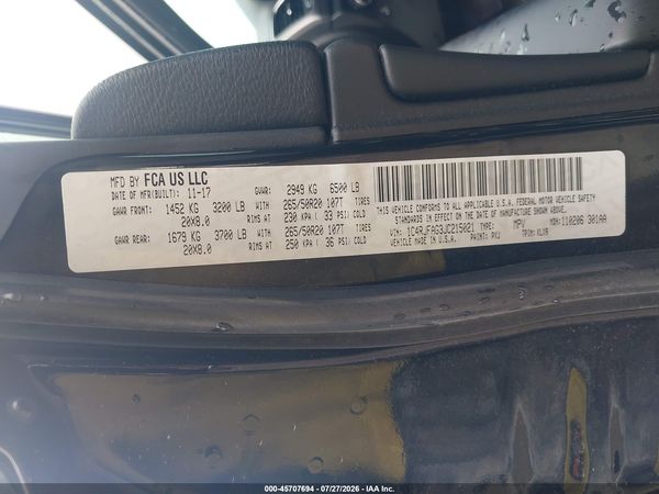2018 JEEP GRAND CHEROKEE ALTITUDE 4X4