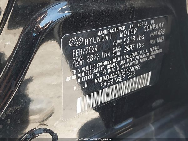 2024 HYUNDAI IONIQ 6 SEL