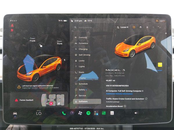 2021 TESLA MODEL 3