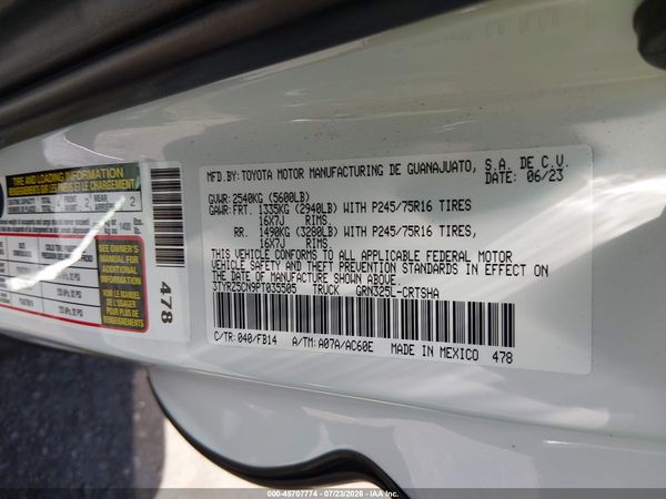 2023 TOYOTA TACOMA SR V6