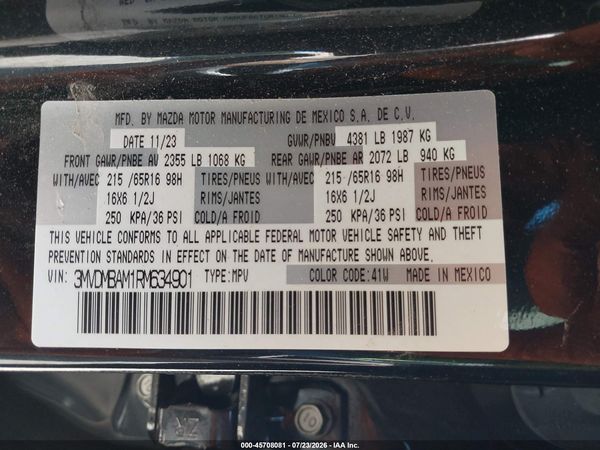 2024 MAZDA CX-30 2.5 S