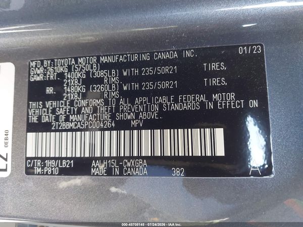 2023 LEXUS RX 350H PREMIUM PLUS