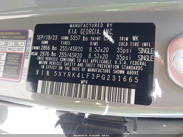 2023 KIA SORENTO SX