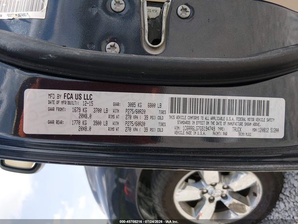 2016 RAM 1500 SLT