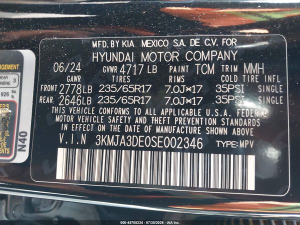 2025 HYUNDAI TUCSON SE