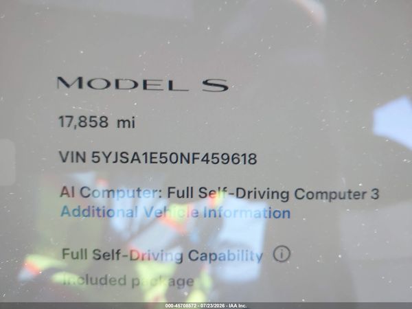 2022 TESLA MODEL S