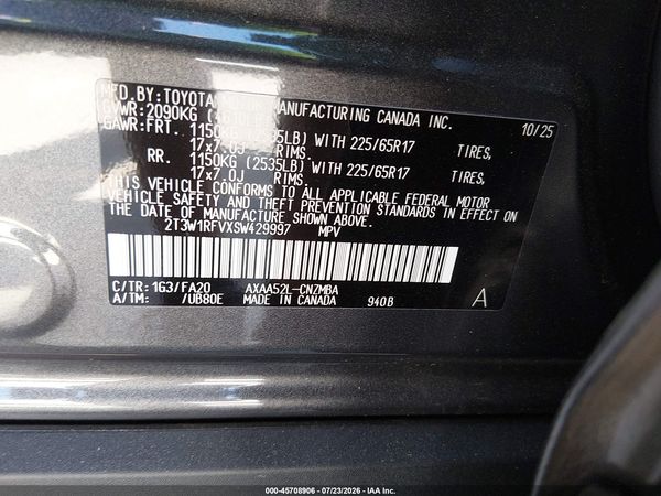 2025 TOYOTA RAV4 XLE