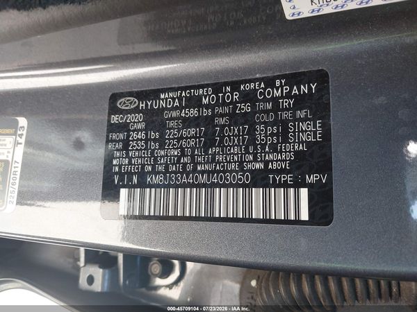 2021 HYUNDAI TUCSON VALUE