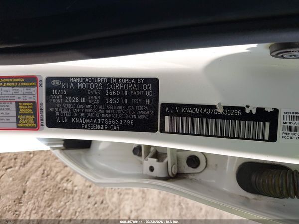 2016 KIA RIO LX