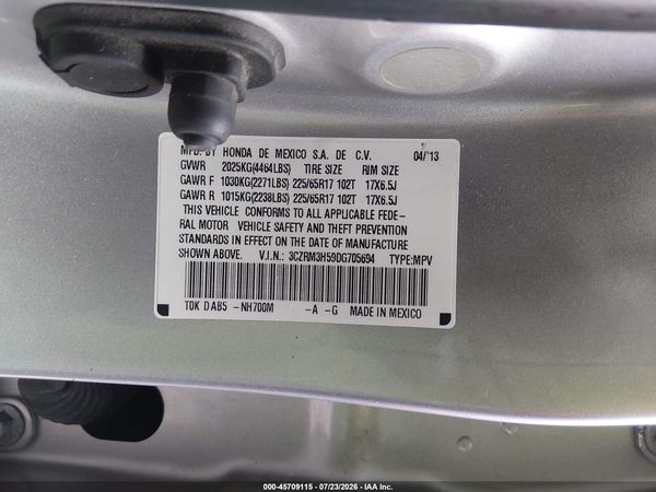 2013 HONDA CR-V EX