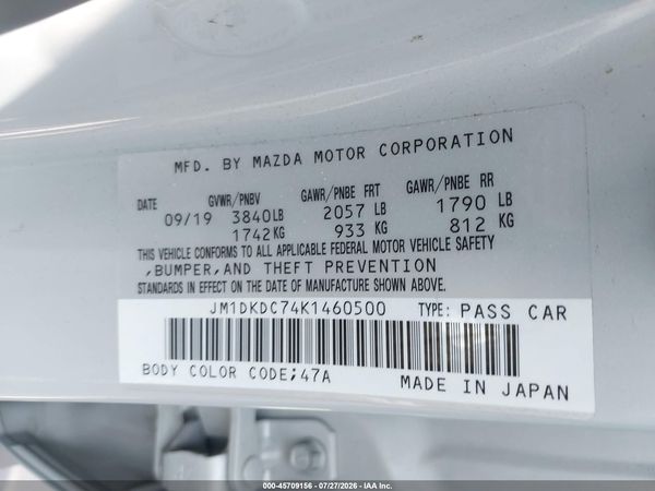 2019 MAZDA CX-3 TOURING