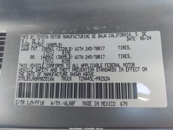 2024 TOYOTA TACOMA SR5