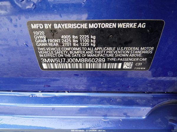 2021 BMW M340I