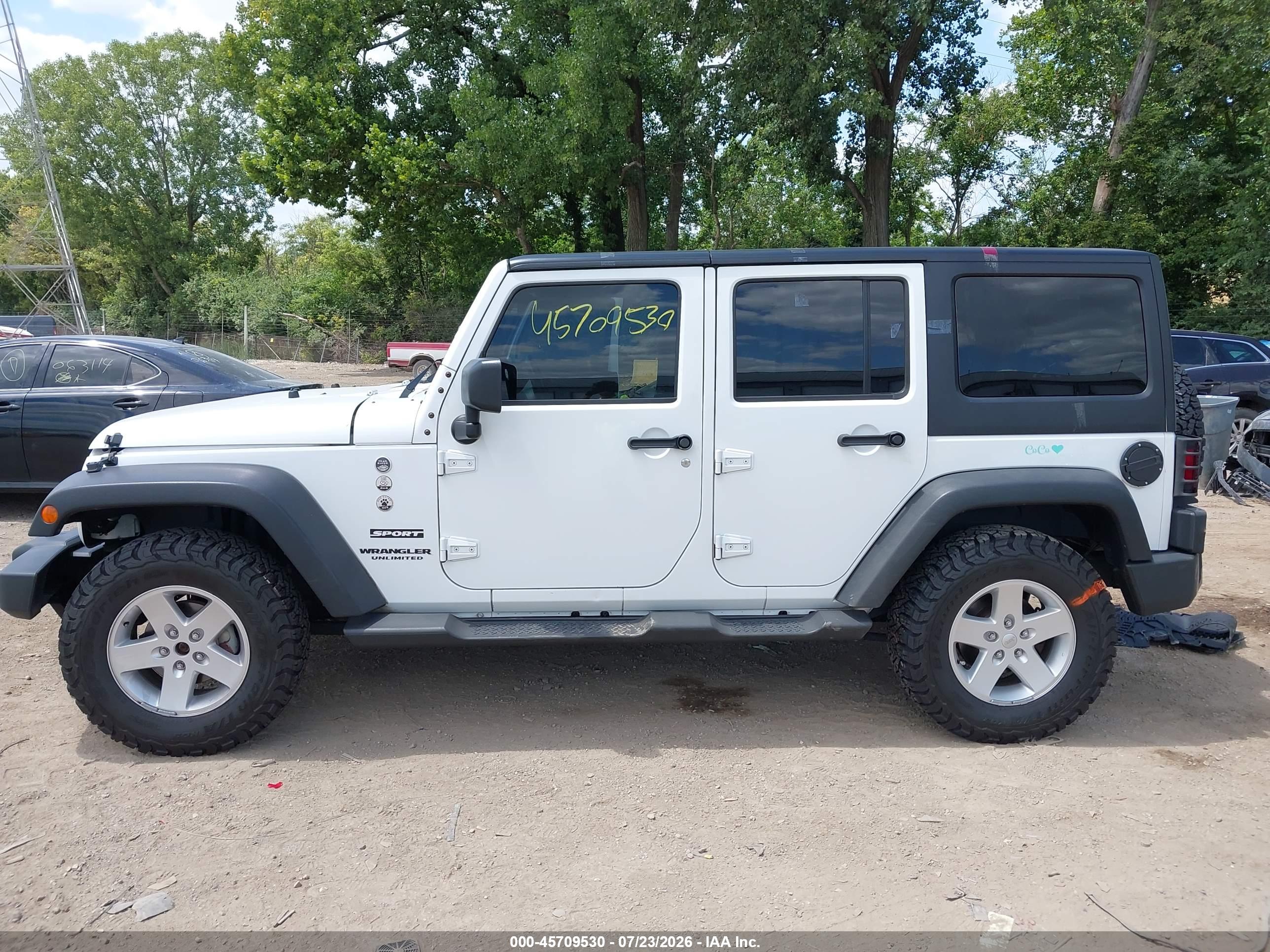 2017 JEEP WRANGLER UNLIMITED SPORT