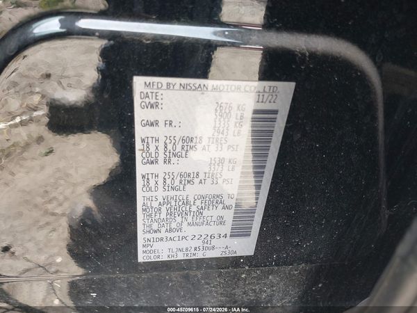 2023 NISSAN PATHFINDER S 4WD
