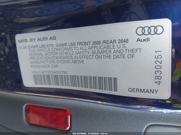2025 AUDI S5 SPORTBACK