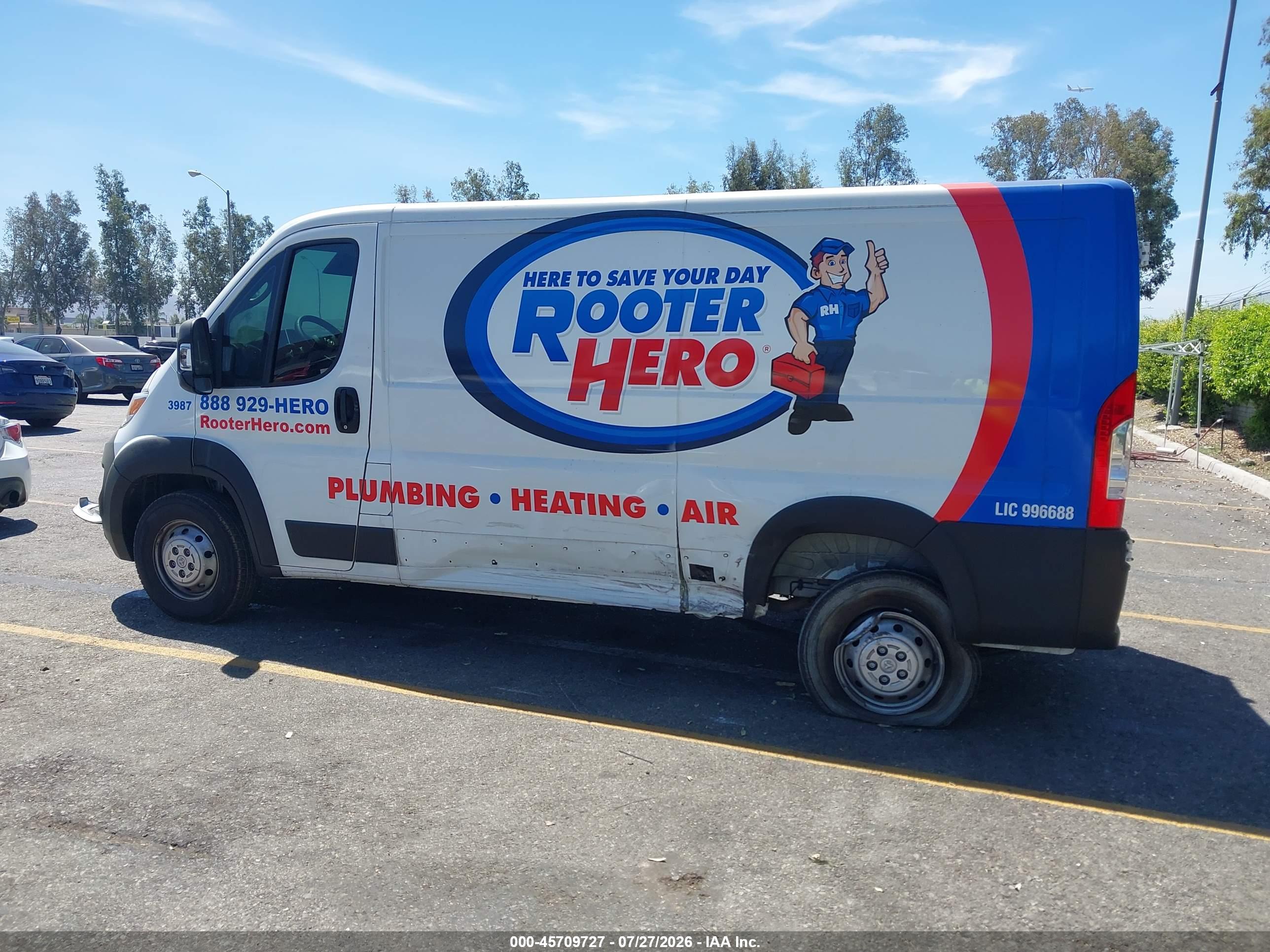 2023 RAM PROMASTER 2500 LOW ROOF 136 WB