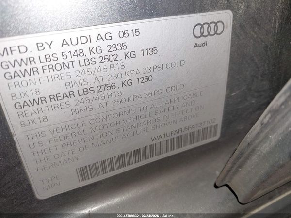 2015 AUDI ALLROAD 2.0T PREMIUM