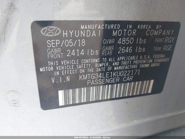 2019 GENESIS G70 3.3T ADVANCED