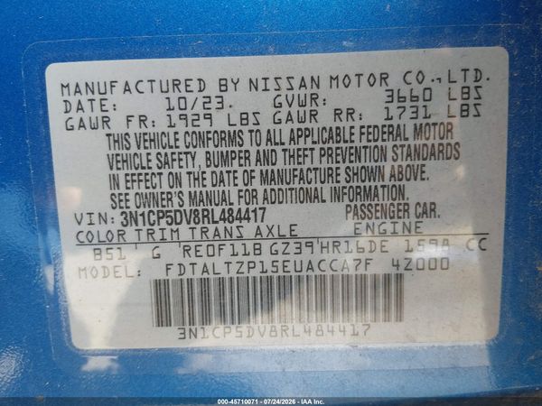 2024 NISSAN KICKS SR XTRONIC CVT — I9