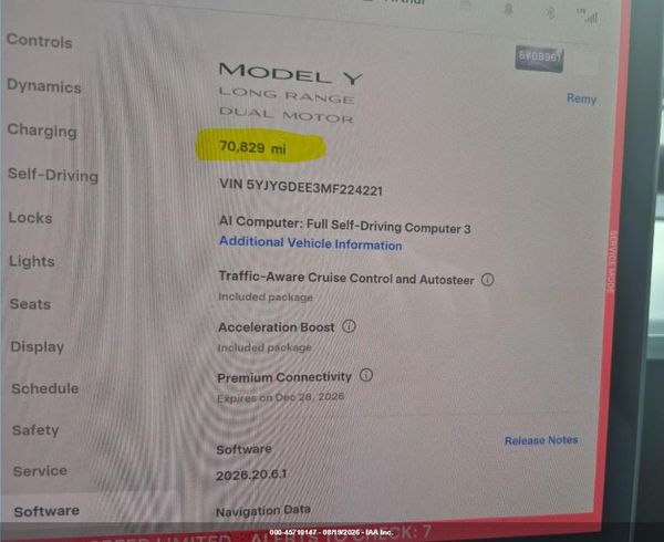2021 TESLA MODEL Y