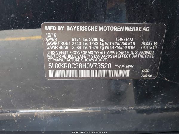 2017 BMW X5 XDRIVE35I