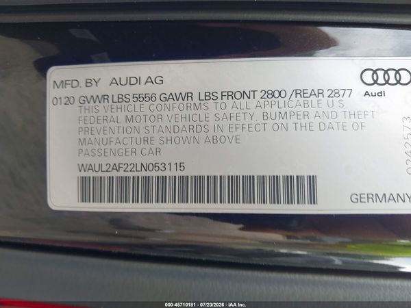 2020 AUDI A6