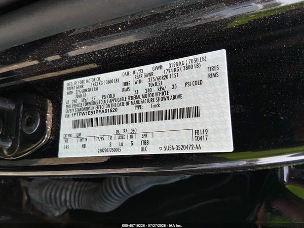 2023 FORD F-150 LARIAT