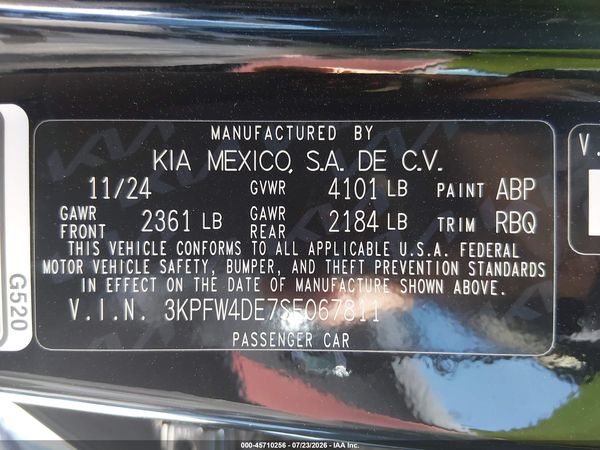 2025 KIA K4 GT-LINE