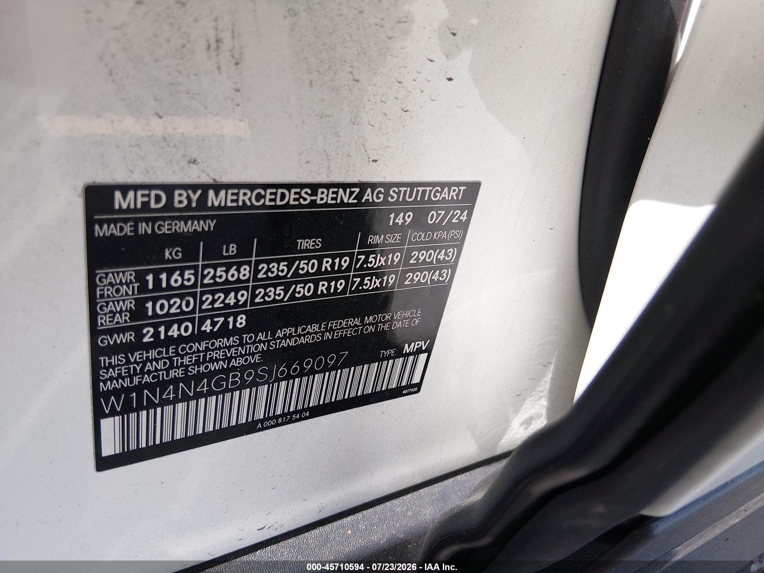 2025 MERCEDES-BENZ GLA 250 4MATIC