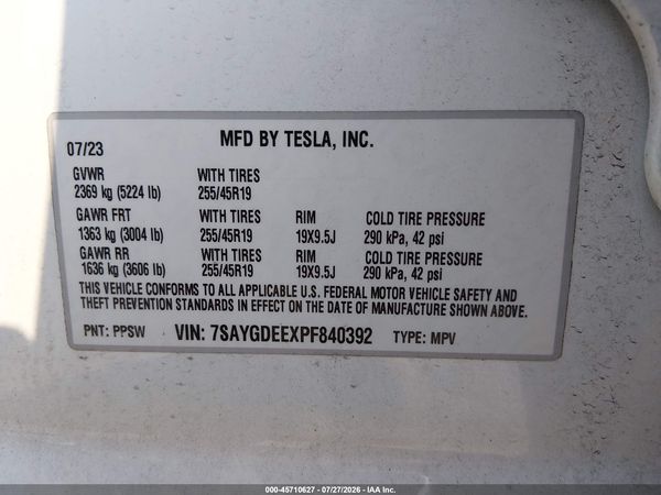 2023 TESLA MODEL Y
