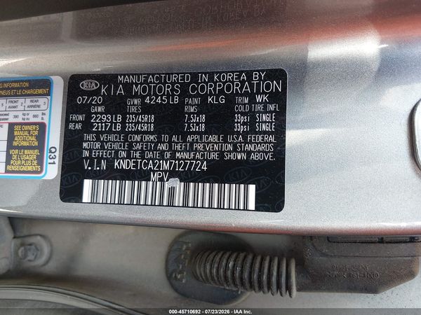 2021 KIA SELTOS SX TURBO