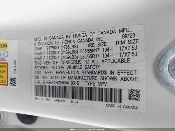 2024 HONDA CR-V LX AWD