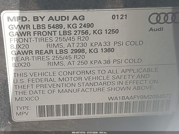 2021 AUDI Q5