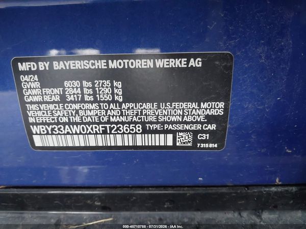 2024 BMW I4 GRAN COUPE M50