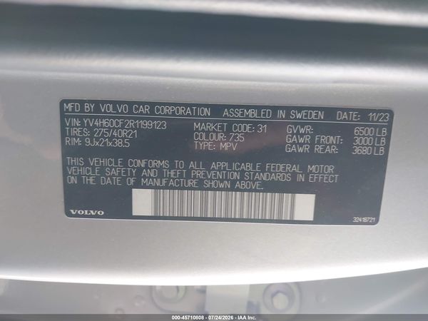 2024 VOLVO XC90 RECHARGE PLUG-IN HYBRID