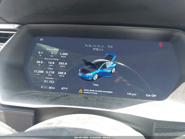 2017 TESLA MODEL S 100D/60D/75D/90D/P100D