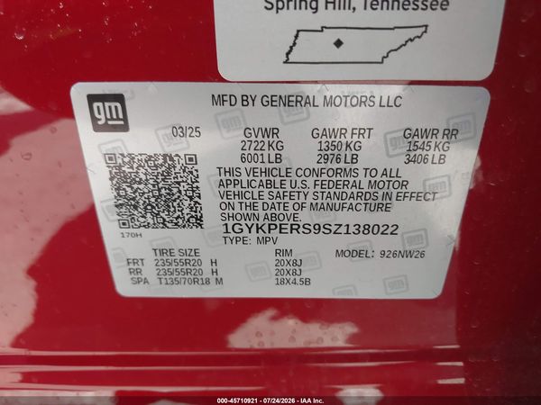 2025 CADILLAC XT6 FWD PREMIUM LUXURY