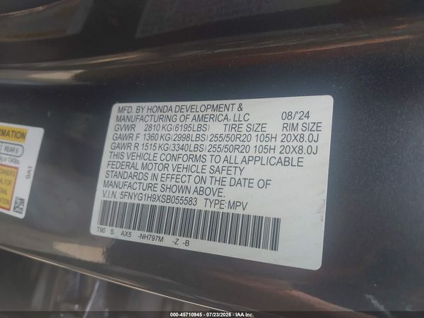 2025 HONDA PILOT BLACK EDITION