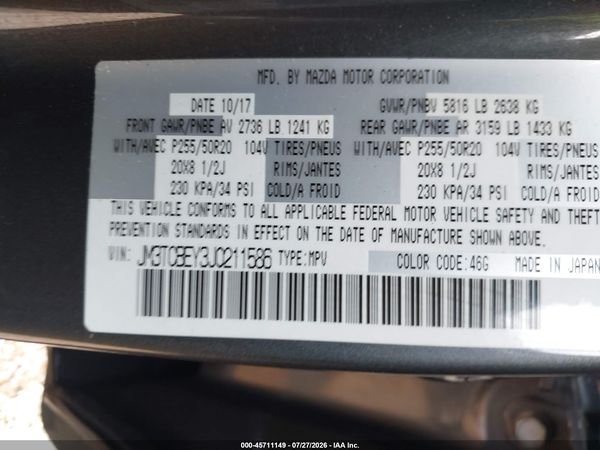 2018 MAZDA CX-9 SIGNATURE