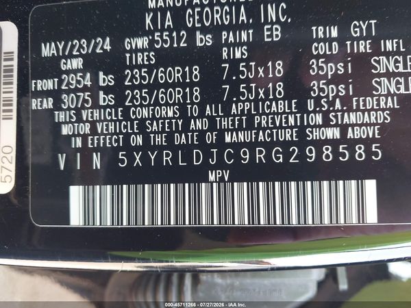 2024 KIA SORENTO S