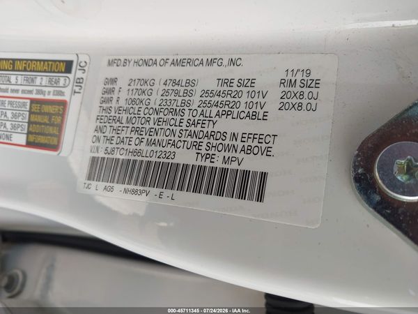 2020 ACURA RDX A-SPEC PACKAGE