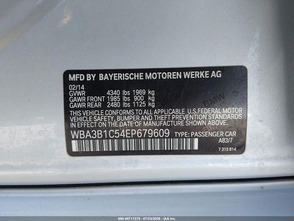 2014 BMW 320I SA