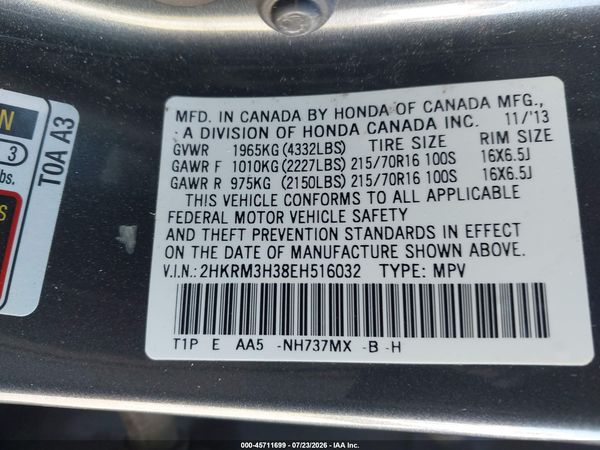 2014 HONDA CR-V LX