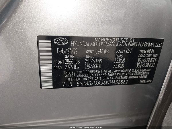 2022 HYUNDAI SANTA FE SEL