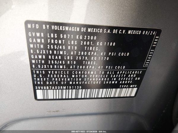 2024 VOLKSWAGEN TIGUAN 2.0T SE R-LINE BLACK — I9