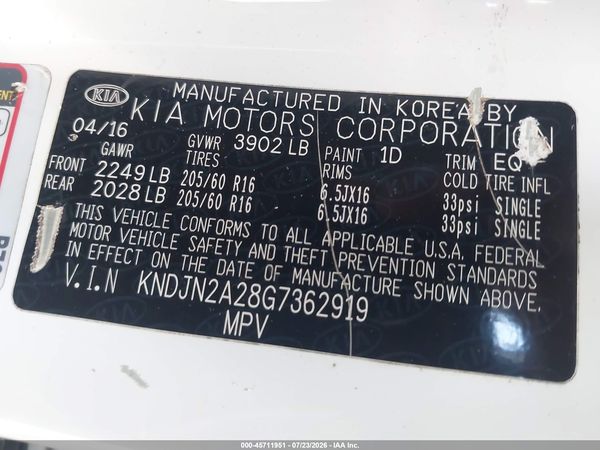 2016 KIA SOUL Plus