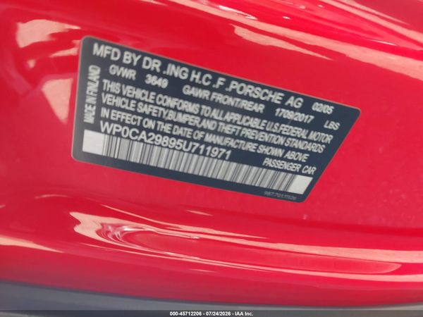 2005 PORSCHE BOXSTER