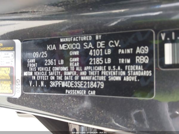 2025 KIA K4 GT-LINE