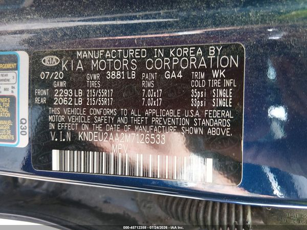 2021 KIA SELTOS S